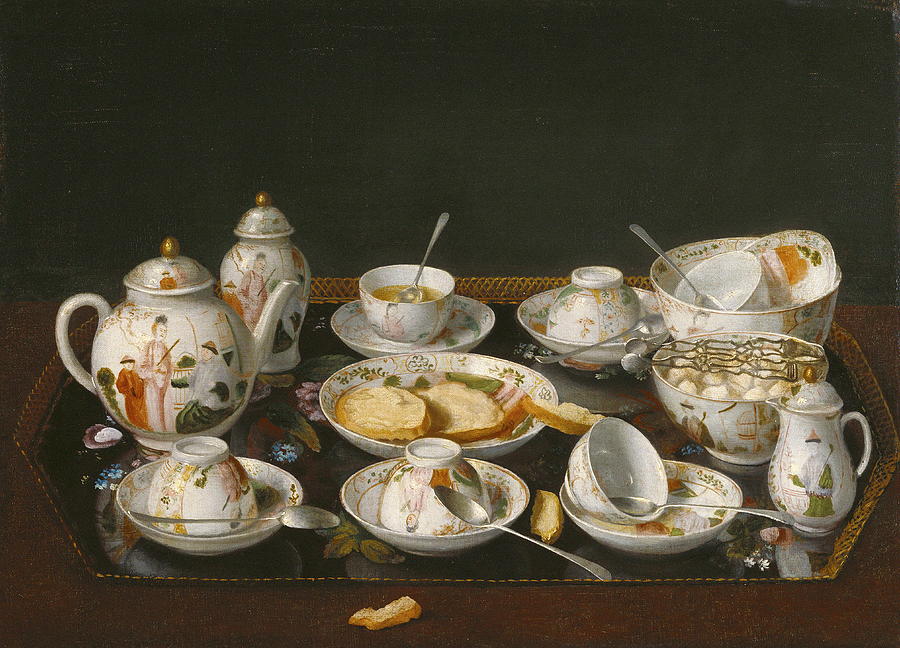 'Still Life: Tea Set', Jean-Étienne Liotard, around 1781-1783, Oil on Canvas, Swiss