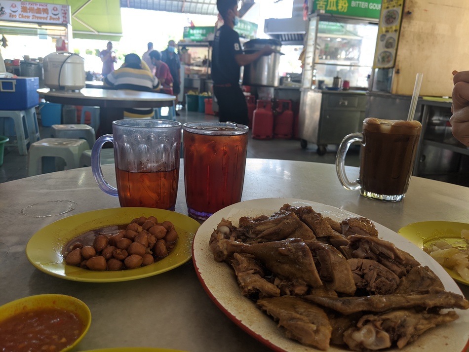 Duck braised ala Chaozhou with iced Liu Bao to warm up...