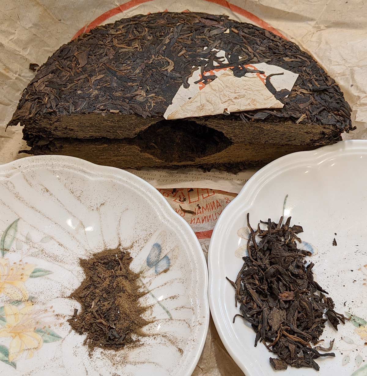 Cake Split Fractions (Top: Intact halves, Left: Saw dust, Right: Respectable debris)