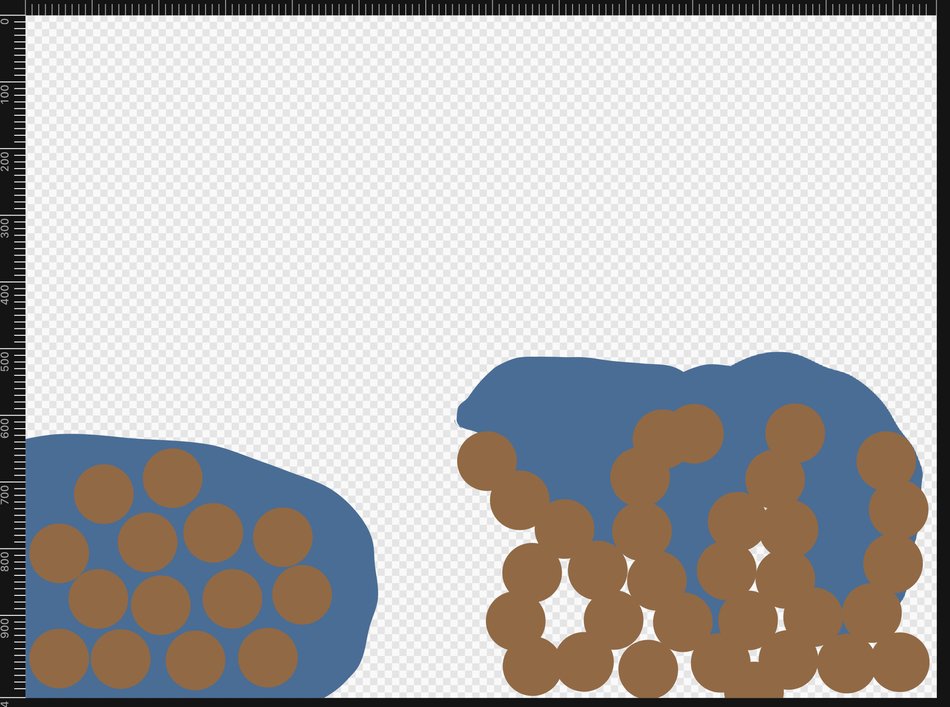 Left side Un-sintered clay, right side Sintered clay in teapot.